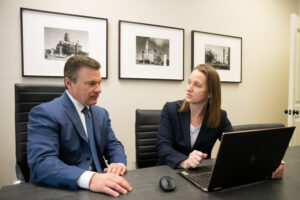 Attorney preparing documents for a personal injury lawsuit
