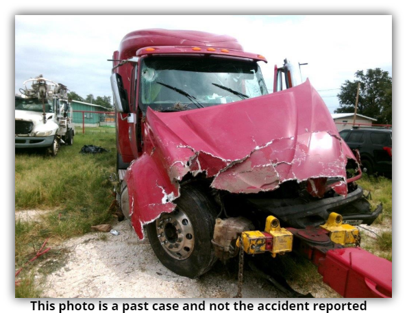 Semi truck accident