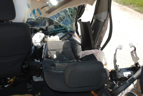 Image of car after crash