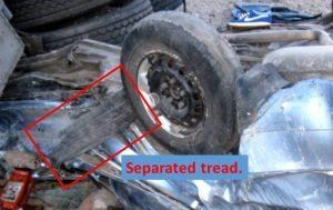Car Accident Tire Separation Tread